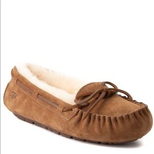 CHESTNUT BELLA UGG MOCCASINS